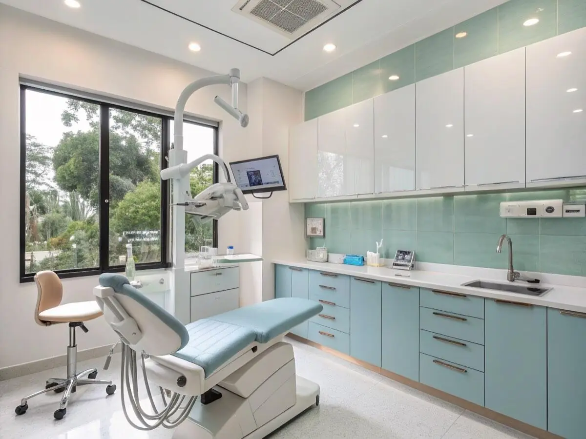 A treatment room at a licensed clinic in Vietnam