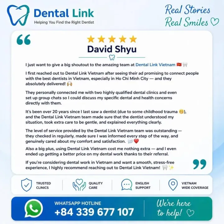 Dental Link card: the published review from David Shyu